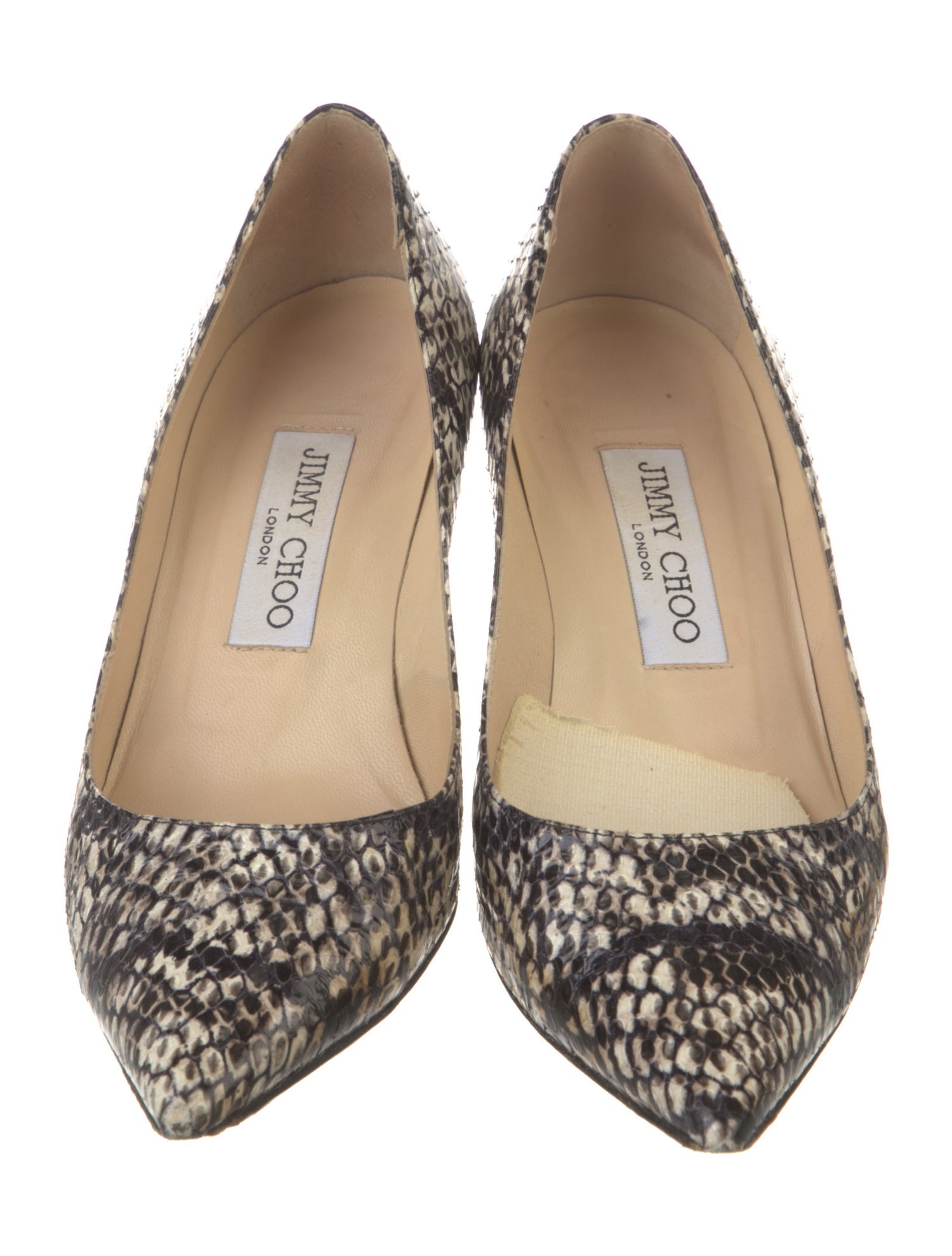 Jimmy Choo Leather Animal Print Pumps